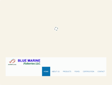 Tablet Screenshot of bluemarinefisheries.com
